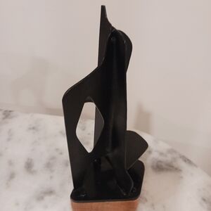 Black Metal Mcm Sculpture